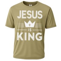 Jesus Christ Is King Christian God Son Cooling Performance Crew T-Shirt