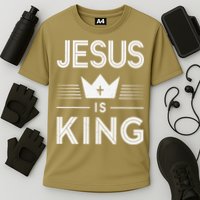 Jesus Christ Is King Christian God Son Cooling Performance Crew T-Shirt