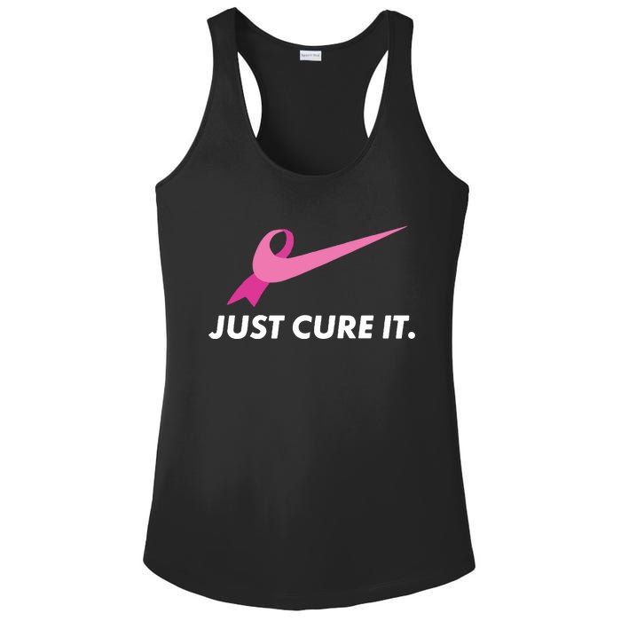 Just Cure It Breast Cancer Awareness Ladies PosiCharge Competitor Racerback Tank