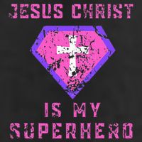 Jesus Christ Is My Superhero Jesus 7 Panel Mesh Trucker Snapback Hat