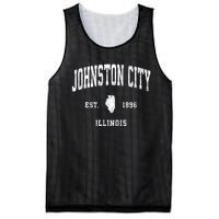 Johnston City Illinois Il Vintage Athletic Sports Mesh Reversible Basketball Jersey Tank