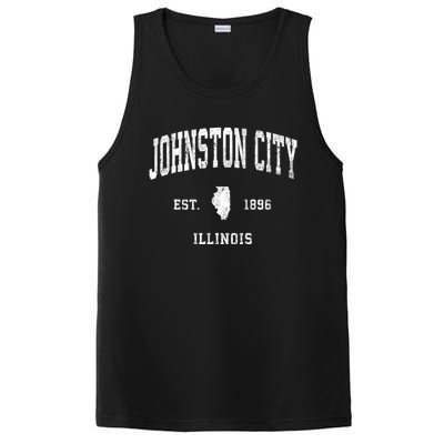 Johnston City Illinois Il Vintage Athletic Sports PosiCharge Competitor Tank