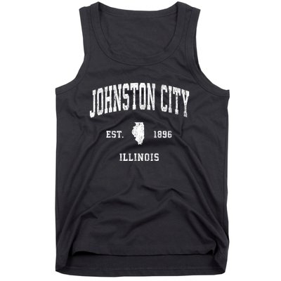 Johnston City Illinois Il Vintage Athletic Sports Tank Top