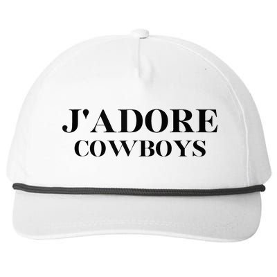 Jadore Cow I Love Cow Cow Western Cowhide Snapback Five-Panel Rope Hat