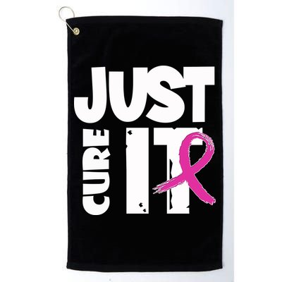 Just Cure It Breast Cancer Ribbon Golf Towel