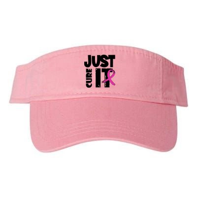 Just Cure It Breast Cancer Ribbon Visor