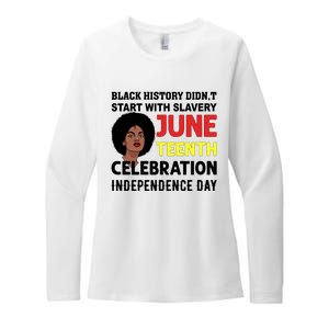 Juneteenth Celebration Independence Day Graphic Womens CVC Long Sleeve Shirt