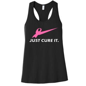 Just Cure It Breast Cancer Awareness Women's Racerback Tank