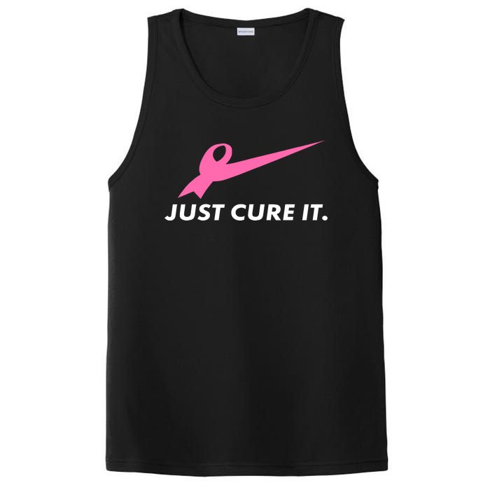 Just Cure It Breast Cancer Awareness PosiCharge Competitor Tank