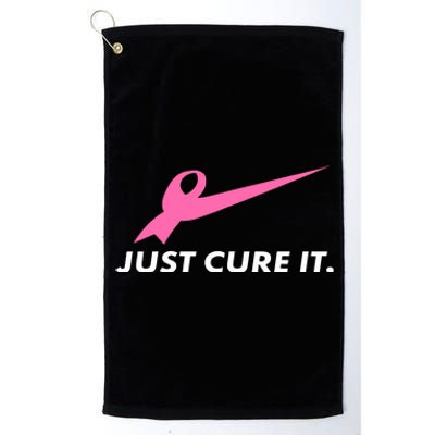 Just Cure It Breast Cancer Awareness Platinum Collection Golf Towel