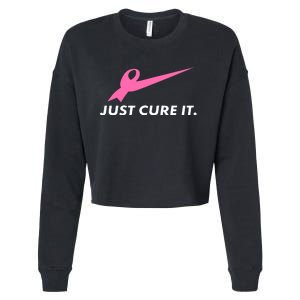 Just Cure It Breast Cancer Awareness Cropped Pullover Crew