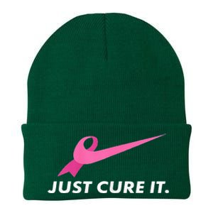 Just Cure It Breast Cancer Awareness Knit Cap Winter Beanie