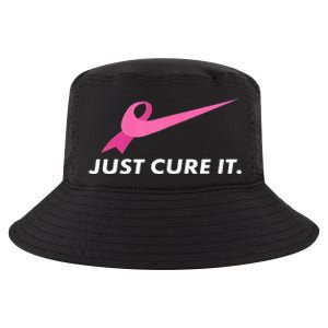 Just Cure It Breast Cancer Awareness Cool Comfort Performance Bucket Hat