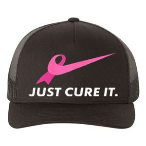 Just Cure It Breast Cancer Awareness Yupoong Adult 5-Panel Trucker Hat