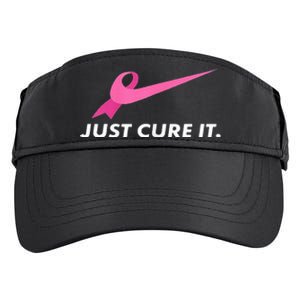 Just Cure It Breast Cancer Awareness Adult Drive Performance Visor