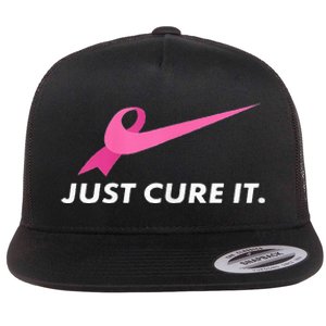 Just Cure It Breast Cancer Awareness Flat Bill Trucker Hat