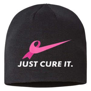 Just Cure It Breast Cancer Awareness Sustainable Beanie