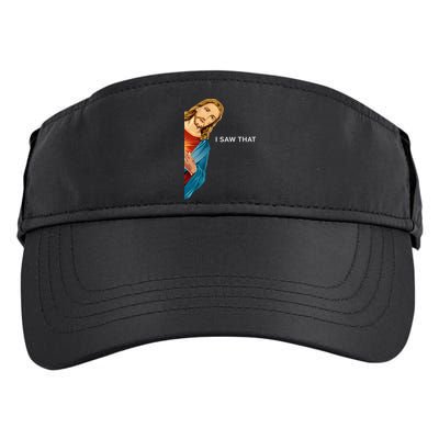 Jesus Christian I Saw That Funny God Adult Drive Performance Visor