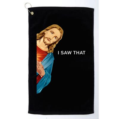 Jesus Christian I Saw That Funny God Golf Towel