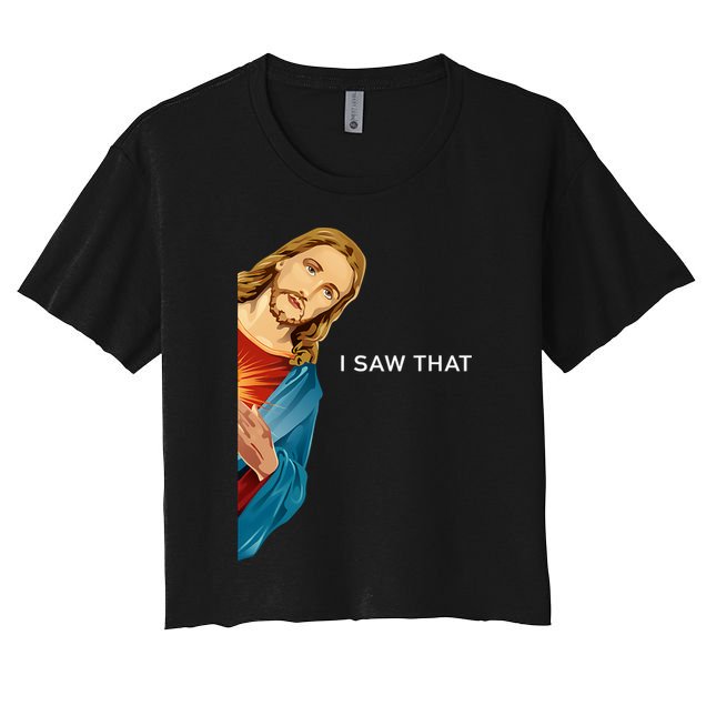 Jesus Christian I Saw That Funny God Crop Top