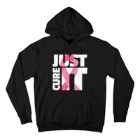 Just Cure It Breast Cancer Fighter Warrior Awareness Hoodie