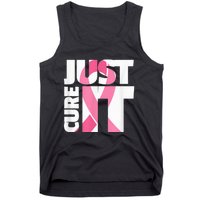 Just Cure It Breast Cancer Fighter Warrior Awareness Tank Top