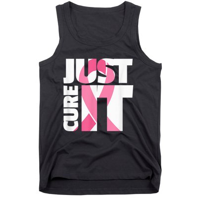 Just Cure It Breast Cancer Fighter Warrior Awareness Tank Top