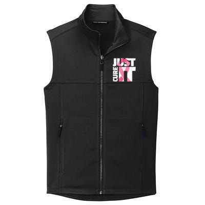 Just Cure It Breast Cancer Fighter Warrior Awareness Collective Smooth Fleece Vest