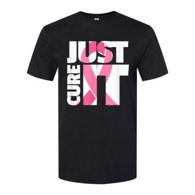 Just Cure It Breast Cancer Fighter Warrior Awareness Softstyle® CVC T-Shirt