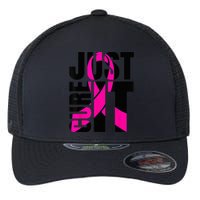 Just Cure It Breast Cancer Awareness Shirts Ribbon Shirt Flexfit Unipanel Trucker Cap