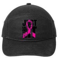 Just Cure It Breast Cancer Awareness Shirts Ribbon Shirt 7-Panel Snapback Hat