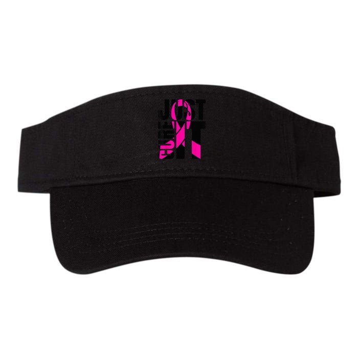 Just Cure It Breast Cancer Awareness Shirts Ribbon Shirt Valucap Bio-Washed Visor