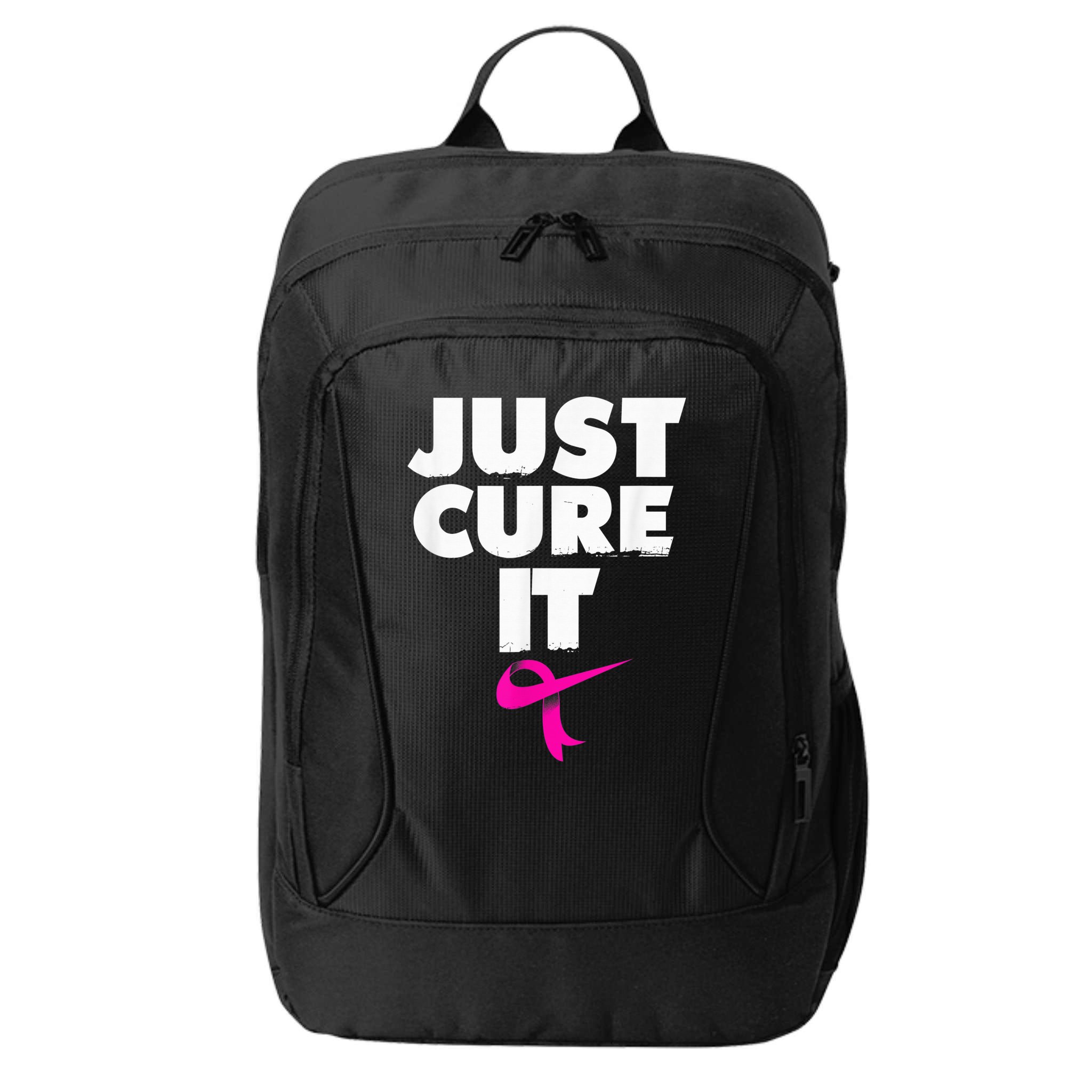 Just Cure iShirt Breast Cancer Awareness Shirt City Backpack