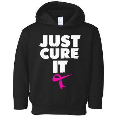 Just Cure iShirt Breast Cancer Awareness Shirt Toddler Hoodie