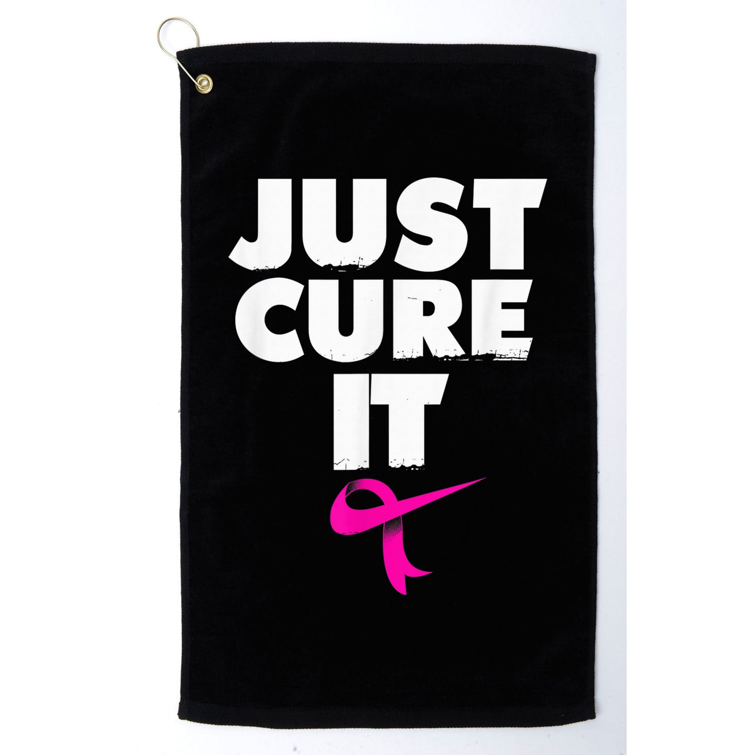 Just Cure iShirt Breast Cancer Awareness Shirt Golf Towel