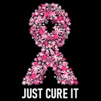Just Cure It Pink Ribbon Breast Cancer Awareness Backpack