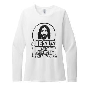 Jesus Christian Is My Homeboy Funny God Womens CVC Long Sleeve Shirt