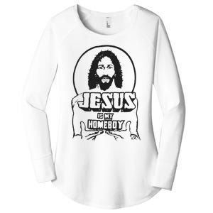 Jesus Christian Is My Homeboy Funny God Women's Perfect Tri Tunic Long Sleeve Shirt