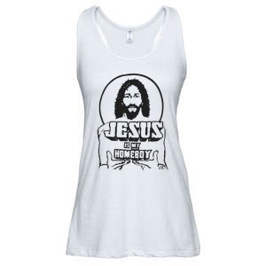 Jesus Christian Is My Homeboy Funny God Ladies Essential Flowy Tank