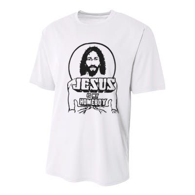 Jesus Christian Is My Homeboy Funny God Youth Performance Sprint T-Shirt
