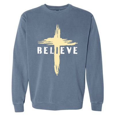 Jesus Christ I Believe Garment-Dyed Sweatshirt