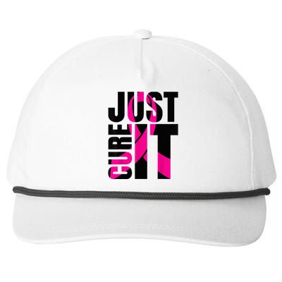 Just Cure It Breast Cancer Awareness Shirts Ribbon Shirt Snapback Five-Panel Rope Hat