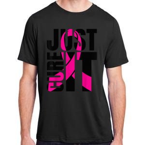 Just Cure It Breast Cancer Awareness Shirts Ribbon Shirt Adult ChromaSoft Performance T-Shirt