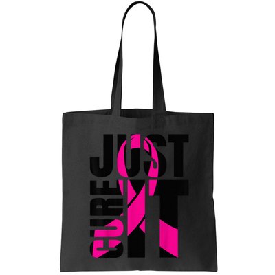 Just Cure It Breast Cancer Awareness Shirts Ribbon Shirt Bag