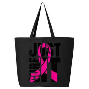 Just Cure It Breast Cancer Awareness Shirts Ribbon Shirt 25L Jumbo Tote