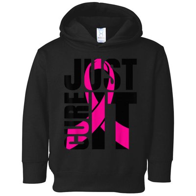 Just Cure It Breast Cancer Awareness Shirts Ribbon Shirt Toddler Hoodie
