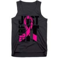 Just Cure It Breast Cancer Awareness Shirts Ribbon Shirt Tank Top