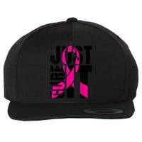 Just Cure It Breast Cancer Awareness Shirts Ribbon Shirt Wool Snapback Cap