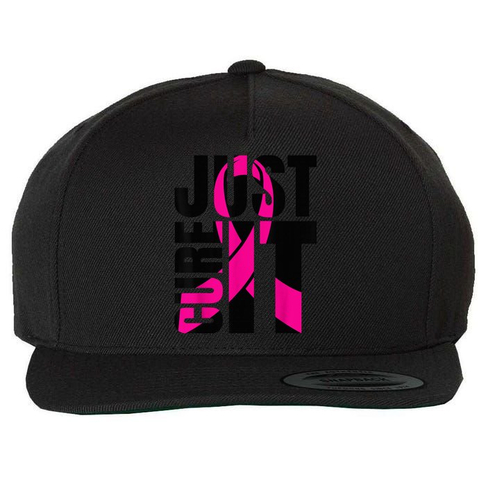 Just Cure It Breast Cancer Awareness Shirts Ribbon Shirt Wool Snapback Cap