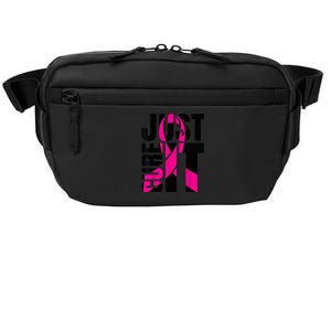 Just Cure It Breast Cancer Awareness Shirts Ribbon Shirt Crossbody Pack